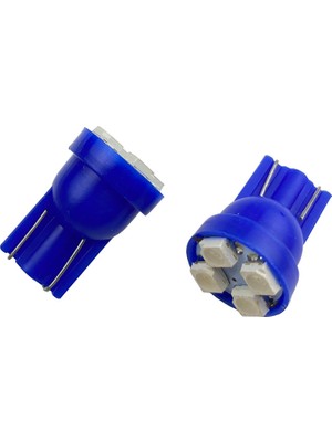 Otovo T10 Dekoratif LED Ampul 2x4 Smd LED Mavi Park-Tavan-Ambiyans LAMBA12V
