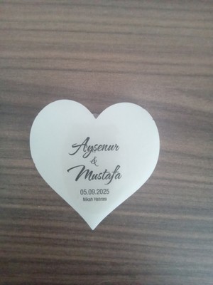 Kalp  Epoksi Magnet 25 Adet Söz Nişan Nikah Düğün Kına Hediyelik Organizasyon