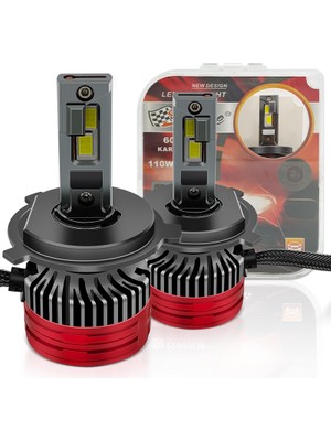 Yüksek Performanslı 22000LM LED H4 Far Ampulü Canbus 12V - Beyaz