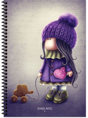 Keskin Color Tilda Çizgili Defter | 16,5 x 22,5 cm | Spiralli – 80 Yaprak