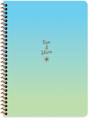 Keskin Color Peritozu Çizgili Stickerli Defter | 16,5 x 22,5 cm | Spiralli – 80 Yaprak