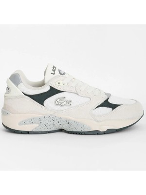 Lacoste Storm 96 Lo Vintage Hakiki Deri Erkek Beyaz Sneaker