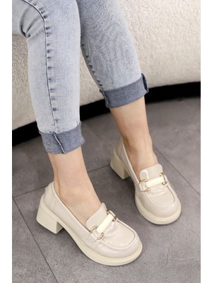 Msn 504 Toka Detaylı Topuklu Loafer