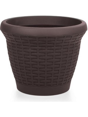 Serinova Hasır Saksı No:1 Antrasit