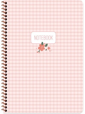 Keskin Color A4 Çizgili Stickerli Spiralli Pötikare Defter | 80 Yaprak