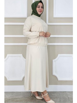 Kadın Yay Desenli Tesettür Takım