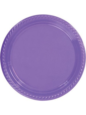 Lila Plastik Tabak 22 cm 25LI