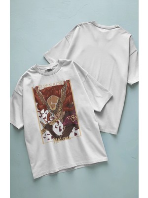 Fuddy Moda Unisex Elden Ring Yazılı T-Shirt, Oversize Video Oyunu Temalı Tişört