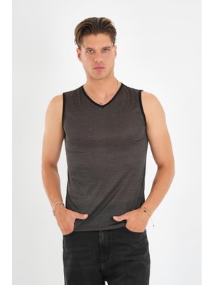 Alexandergardı Kolsuz V Yaka Erkek T-Shirt