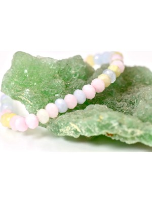 Akuamarin-Morganit Faset Kesim Bileklik