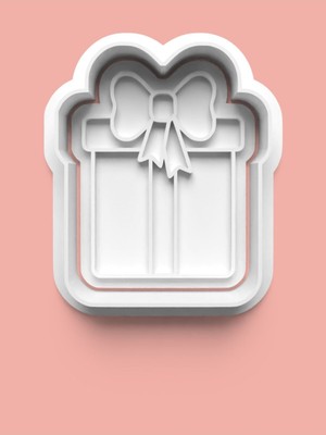 Aktastore Hediye Kutusu Kurabiye Kalıbı ve Şeker Hamuru Kalıbı