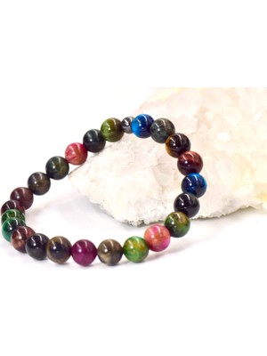 Renkli Kaplan Gözü Bileklik