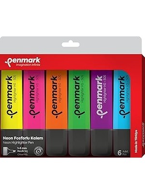 Penmark Fosforlu Kalem 6 Lı Karışık Renk Neon