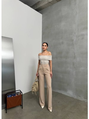 Jakar Cırtlı Palazzo Pantolon