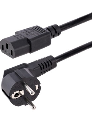 Power Kablo Bilgisayar Pc Monitör Tv 220 Volt 1.5metre