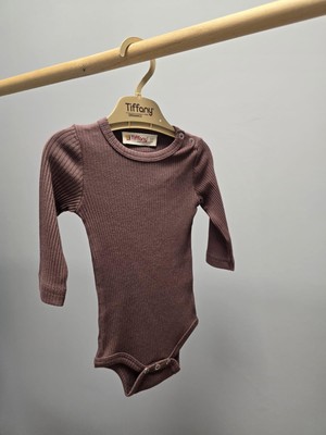 Tiffany Body Uzun Kol Çıtçıtlı Modal Organik Theme Kiremit