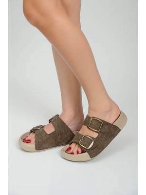 Qramed Orthopedix Çift Bantlı Tokalı Unisex Spor Terlik QR25100