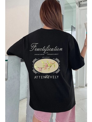 Unisex Fructification Baskılı Tasarım Tshirt