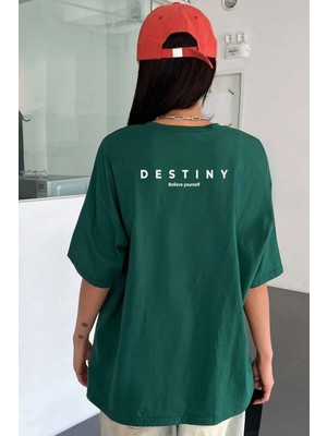 Unisex Destiny Baskılı Tasarım T-Shirt