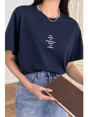 Unisex The Power Of Baskılı Tasarım Tshirt