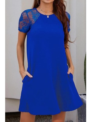 Arben Boutique Kol Dantel Viskon Elbise