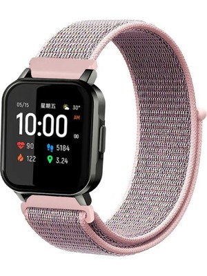 Tagomoon Haylou LS02 Akıllı Saat Uyumlu Spor Kumaş Desenli Cırt Cırtlı Kordon Kayış