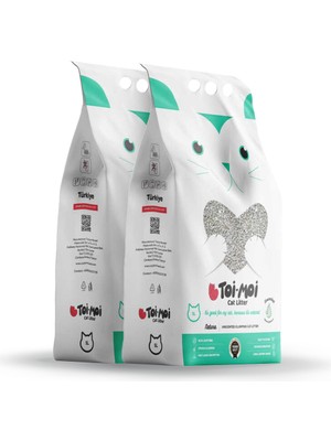Toi Moi Kokusuz Sodyum Bentonit Kedi Kumu 2’li Avantaj Paketi 2x5 Kg Hızlı Topaklanma Özelliği