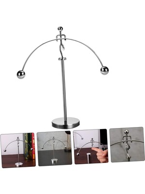 Newton Denge Adam Halder Dekoratif Masa Metal Üstü Sallanan Adam Denge Biblosu
