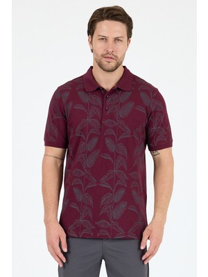 Erkek Polo Yaka Desenli T-Shirt – %95 Pamuk %5 Elastan – Şık, Esnek ve Rahat Kısa Kollu Tişört 0033