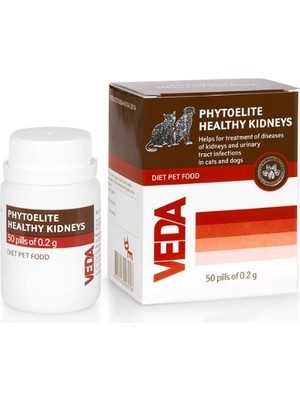 Veda Vet Phytoelıte Healthy Kıdneys Akut ve Kronik Böbrek, Idrar Yolu Hastalıklarında Gıda Takviyesi 50 Tablet