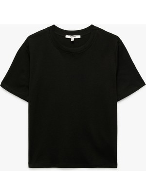 Koton Pamuklu Kısa Kollu Bisiklet Yaka Basic Tişört