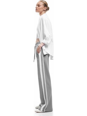 Koton Harvard Lisanslı Beli Bağcıklı Şerit Detaylı Geniş Paça Eşofman Altı