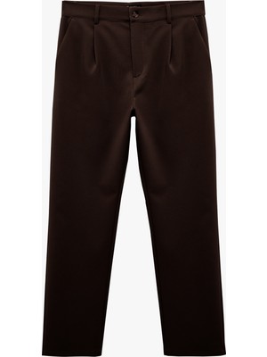 Koton Pileli Oversize Cep Detaylı Kumaş Pantolon