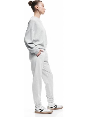 Koton Şardonlu Beli Lastikli Cep Detaylı Rahat Kalıp Jogger Eşofman Altı