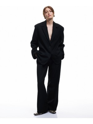 Koton Cepli Düğmeli Kruvaze Uzun Kollu Blazer Ceket