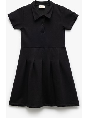 Koton Kısa Kollu Düğme Kapamalı Pamuklu Gömlek Elbise