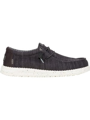 Hey Dude Wally Stretch Sox Erkek Ayakkabı - Siyah / Beyaz