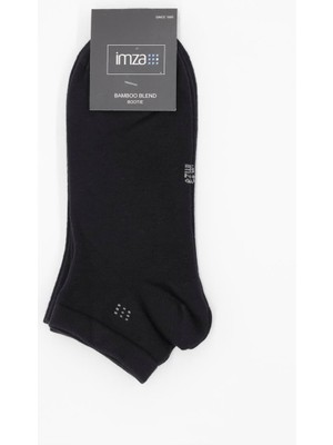 Siyah Düz Bambu Patik Çorap 1060250152