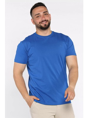 Mishar İtalia Bisiklet Yaka Nakışlı Erkek Tişört P-00017377