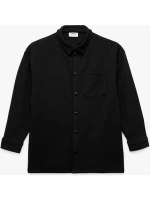 Koton Pamuklu Uzun Kollu Düğmeli Basic Gömlek Ceket