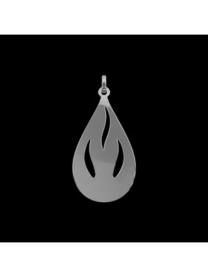 TabiTela 925 Ayar gümüş kolye ateş   SM6774