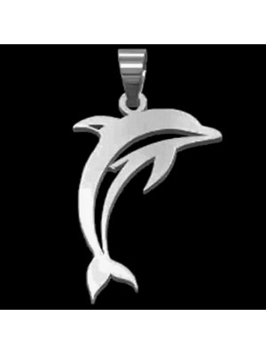 TabiTela 925 Ayar gümüş kolye yunus   SM6648