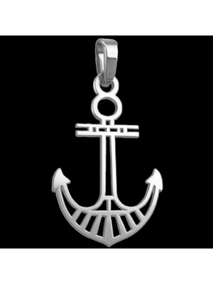 TabiTela 925 Ayar gümüş kolye çapa   SM6370