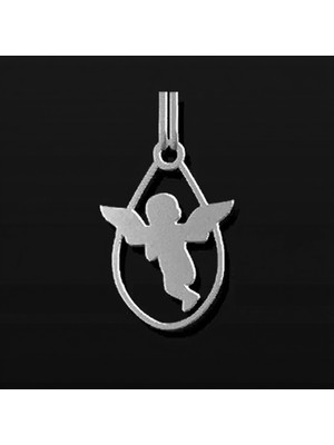 TabiTela 925 Ayar gümüş kolye küçük melek   SM6534