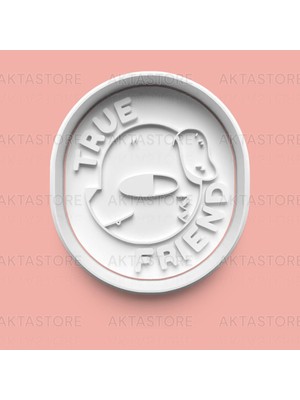 Aktastore Gerçek Arkadaş - Dost Figürü Kurabiye Kalıbı ve Şeker Hamuru Kalıbı