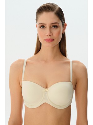 Suwen Kadın Strapless Sütyen Sw5360 Ten/75E