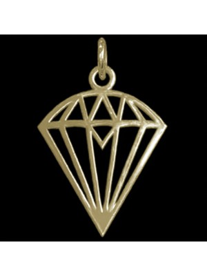 TabiTela 14 ayar altın kolye ucu elmas GM6633 1 gr