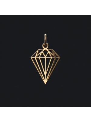 TabiTela 8 ayar altın kolye ucu elmas GM6634 0.5 gr