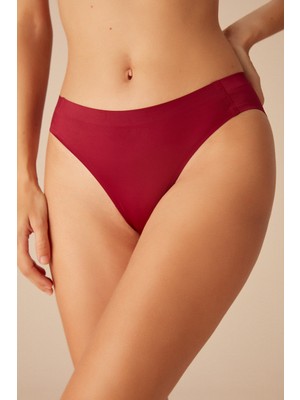 Suwen Invisible Slip Külot - Bordo