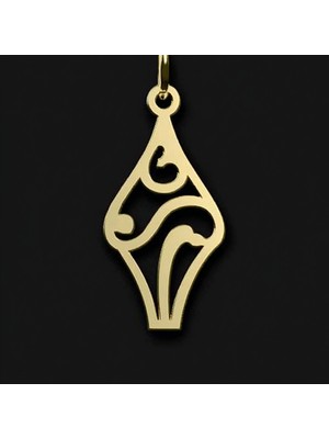 TabiTela 14 ayar altın kolye ucu kapkek   GM6586 0.5 gr